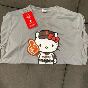 Hello Kitty SF Giants XL Shirt Baseball NWT